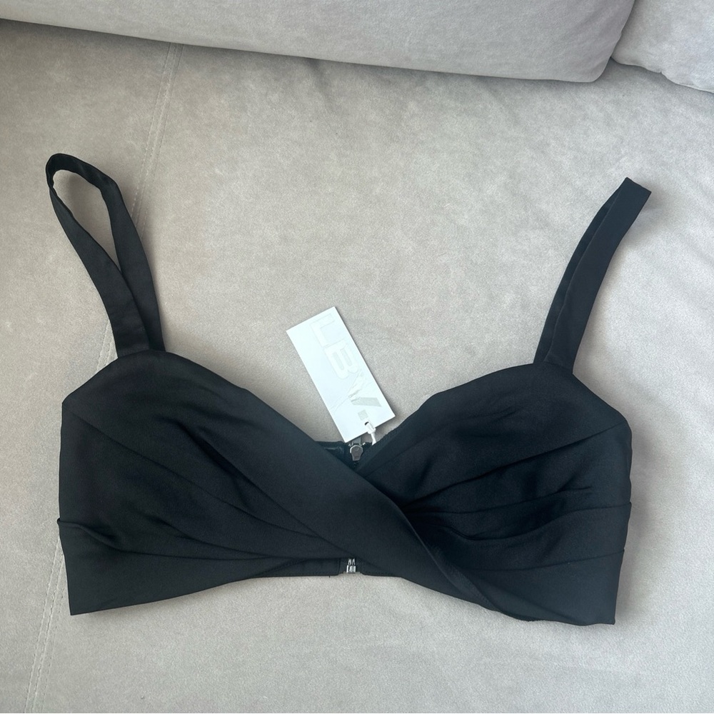 LBV Twill Bra in Black Size XS NWT RETAIL $69